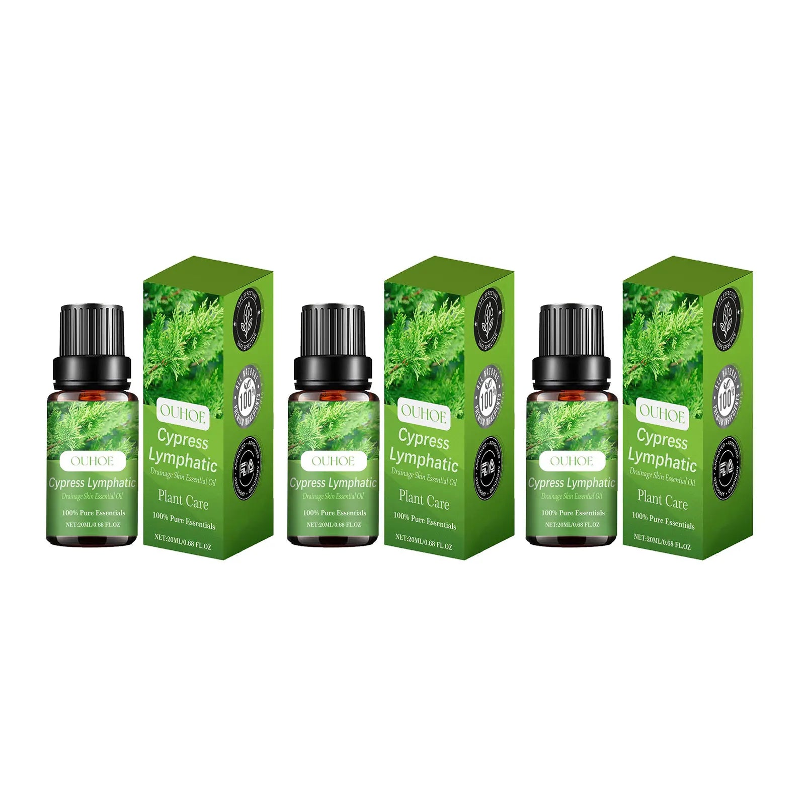 Lymphatic Drainage Oil Weight Loss Detox Fat Burning Promote Metabolism Firming Belly Thigh Body Massage Cypress Essential Oil