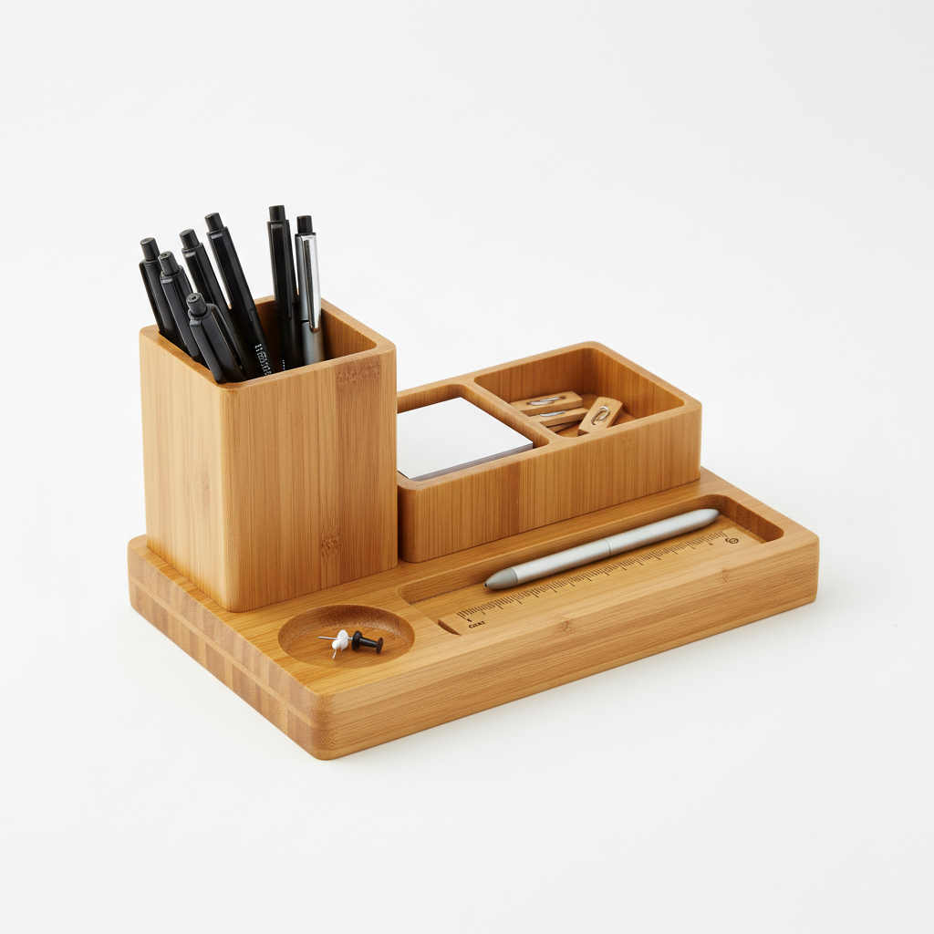 Bamboo Desk Organizer