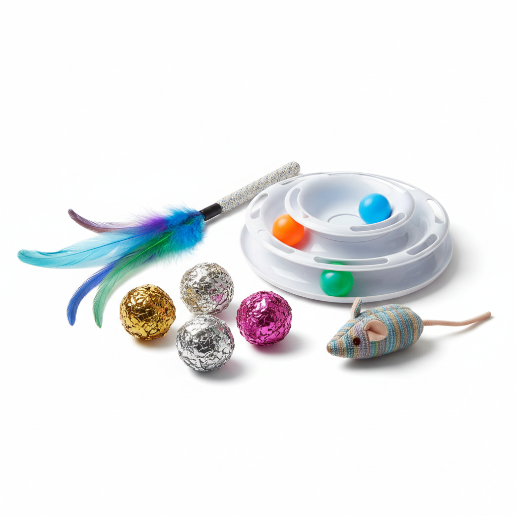 Interactive Cat Toy Set – 6 Piece Bundle