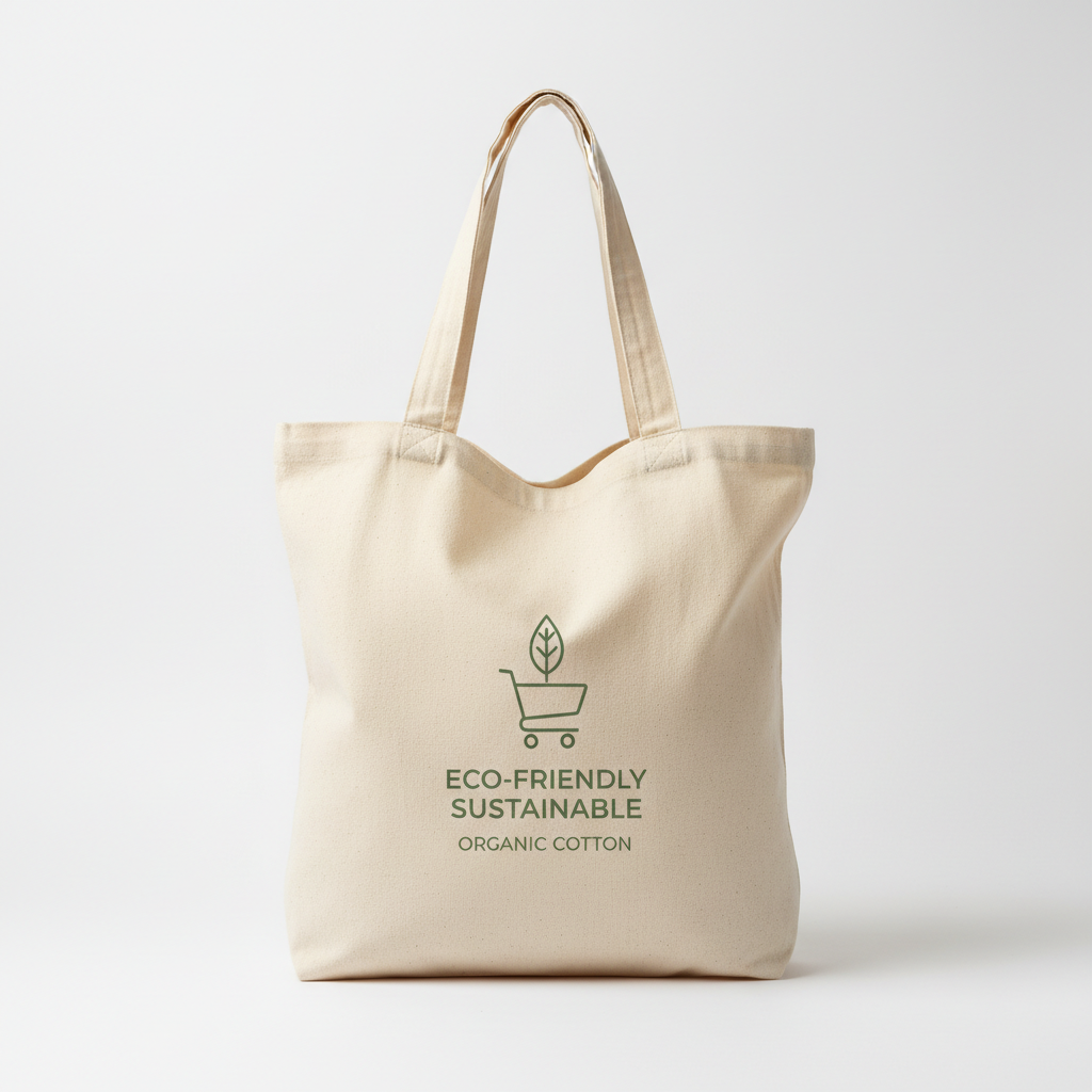 Organic Cotton Tote Bag – Reusable Shopping Bag